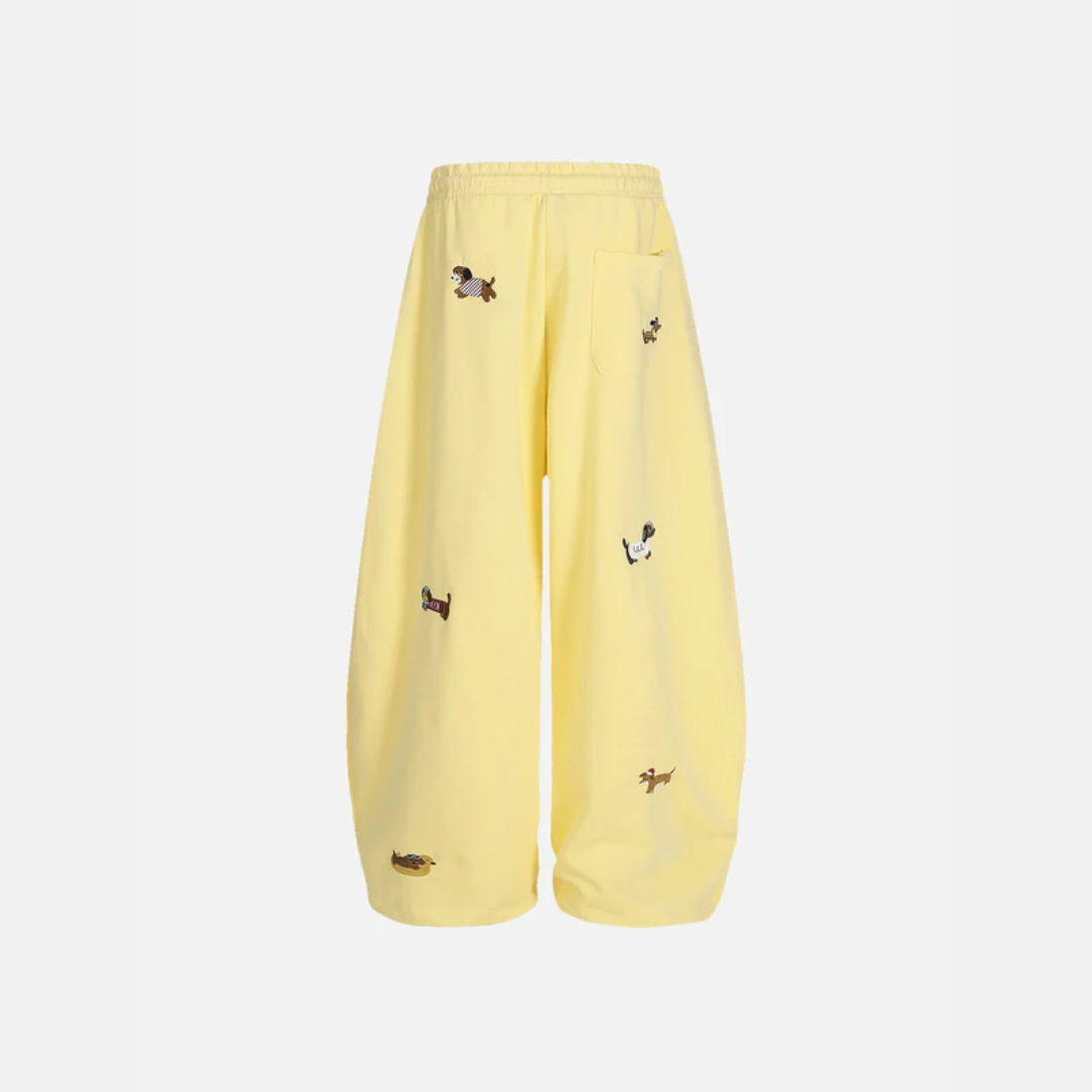 XAXA | Pup Barrel - Pantalon bordado de perro