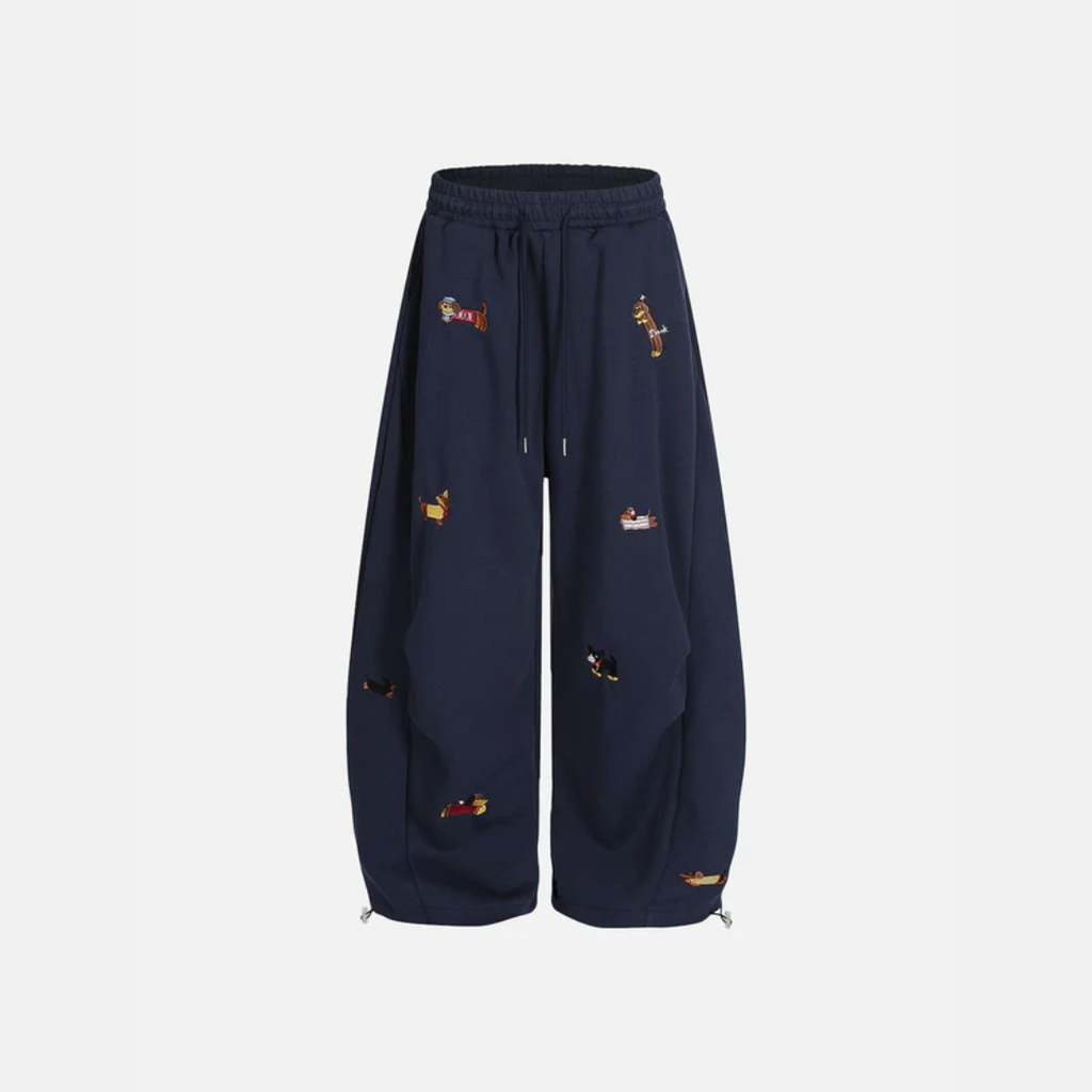 XAXA | Pup Barrel - Pantalon bordado de perro