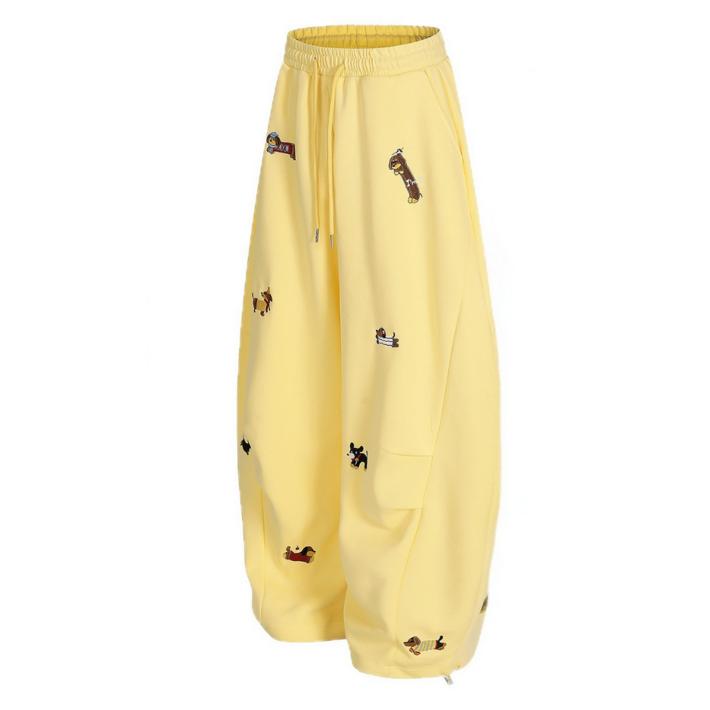 XAXA 001 | Pup Barrel - Pantalon bordado cachorro