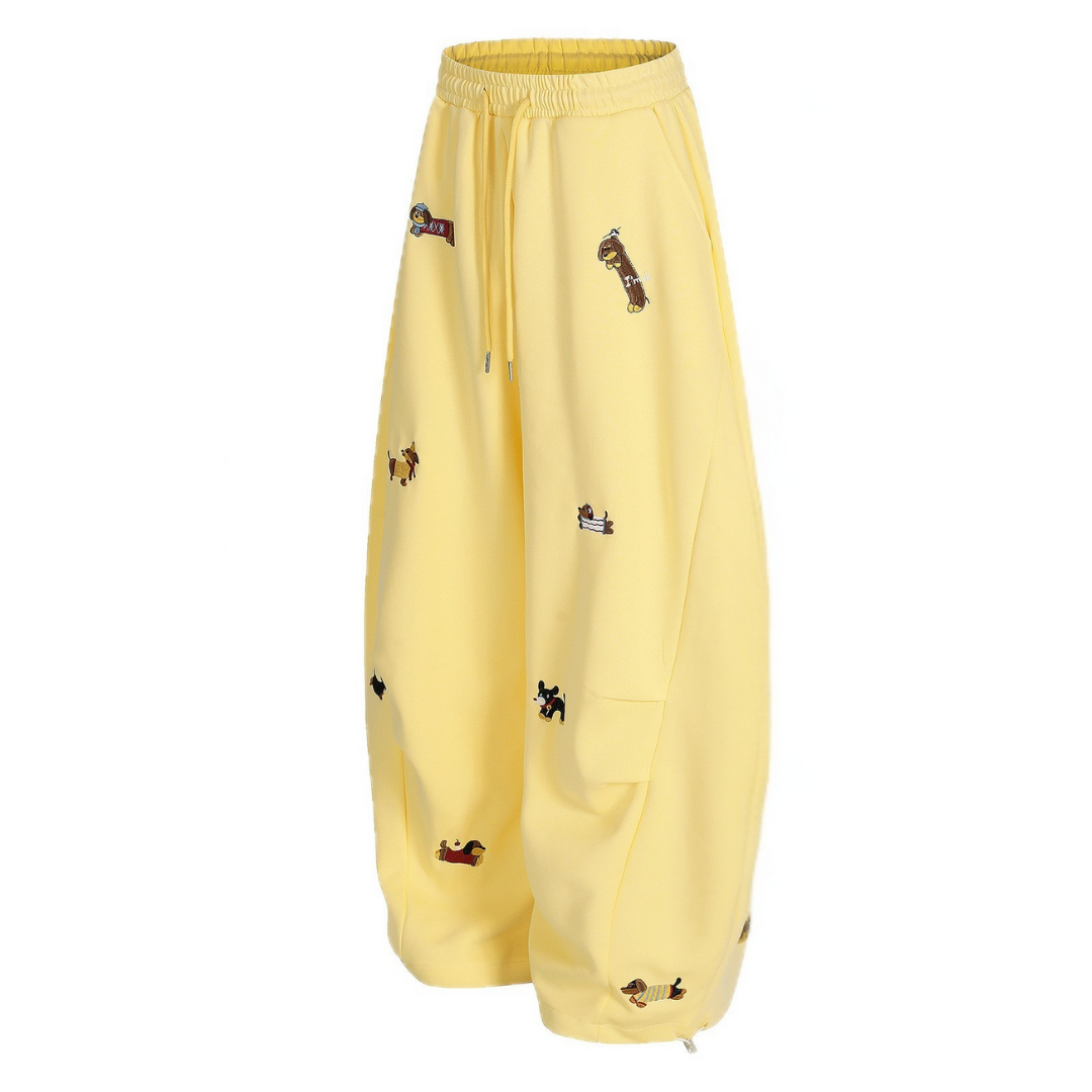 XAXA 001 | Pup Barrel - Pantalon bordado cachorro