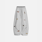 XAXA | Pup Barrel - Pantalon bordado de perro