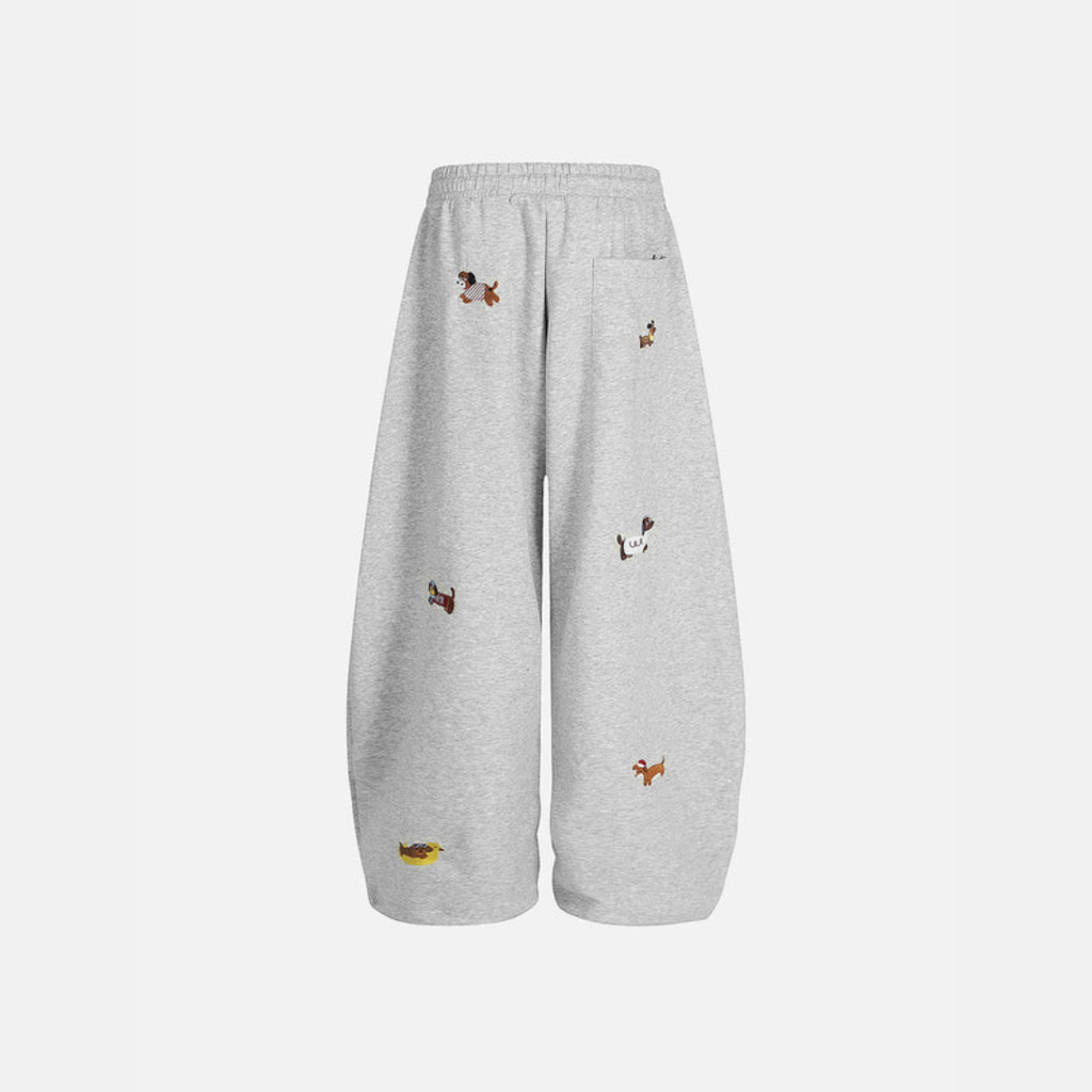 XAXA | Pup Barrel - Pantalon bordado de perro