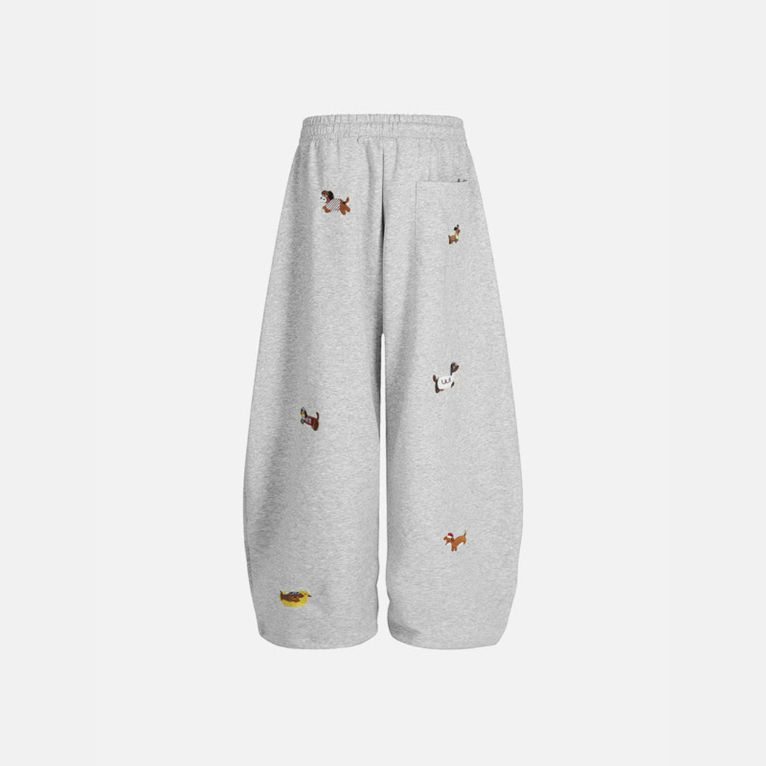 XAXA | Pup Barrel - Pantalon bordado de perro
